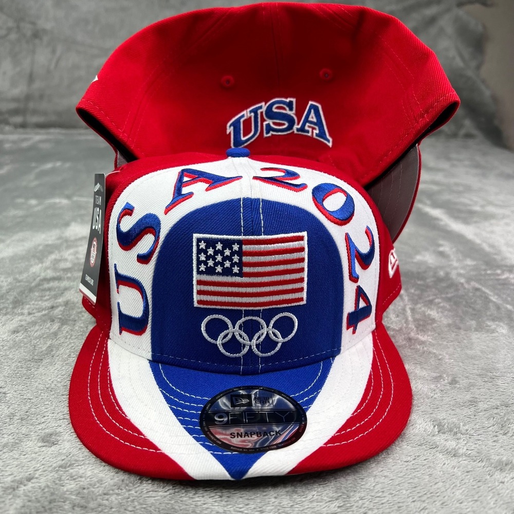 New Era Team USA Olympic Games Black Gold 9Forty Adjustable Snapback Hat Cap